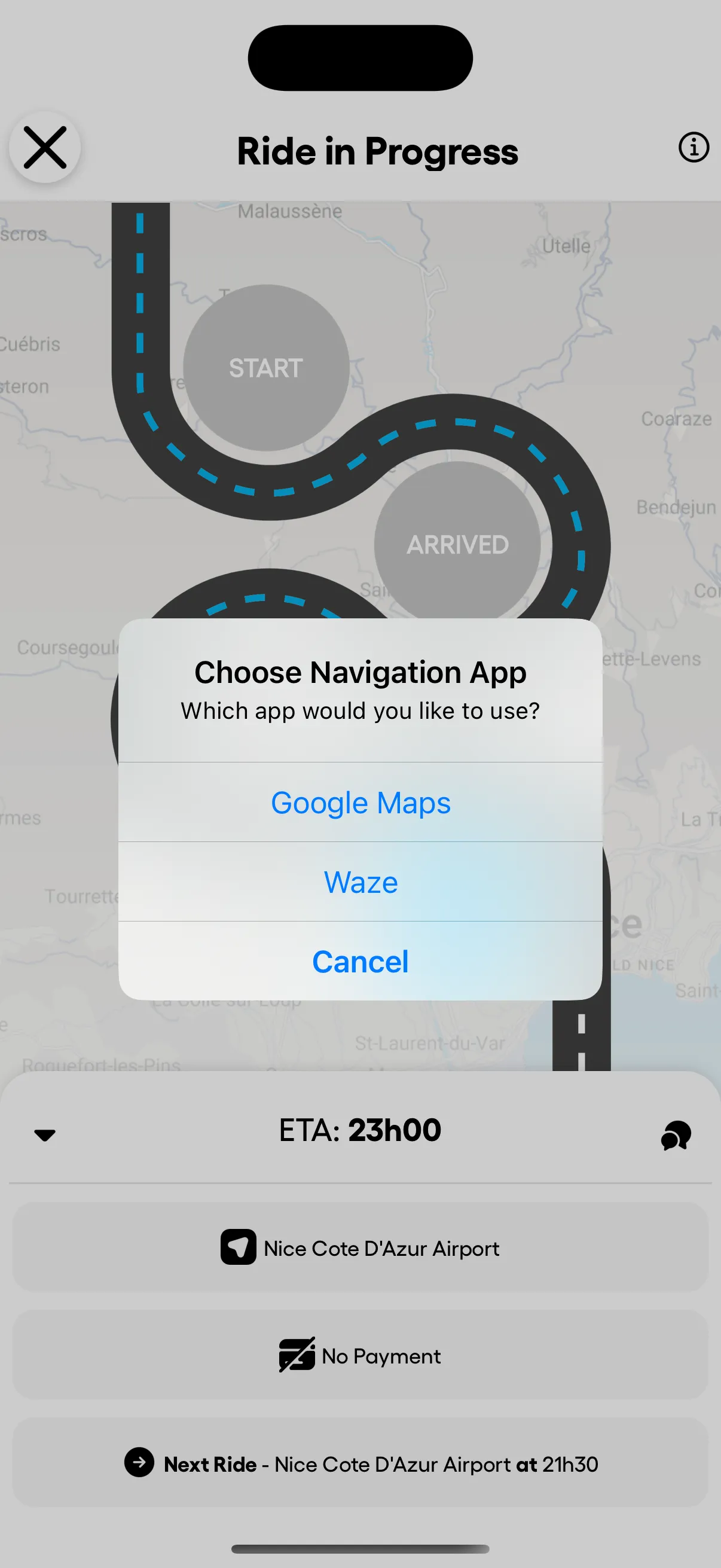 Maps app picker