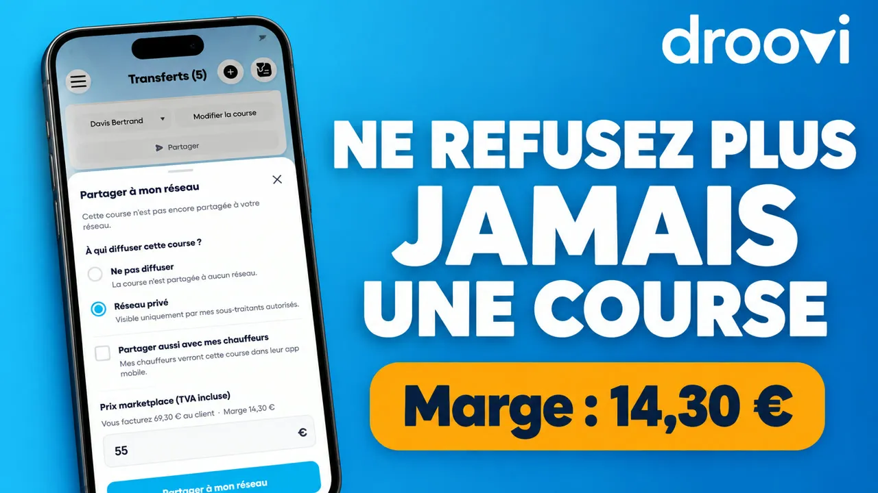 Logiciel VTC : sous-traiter une course en 3 gestes et garder sa marge
