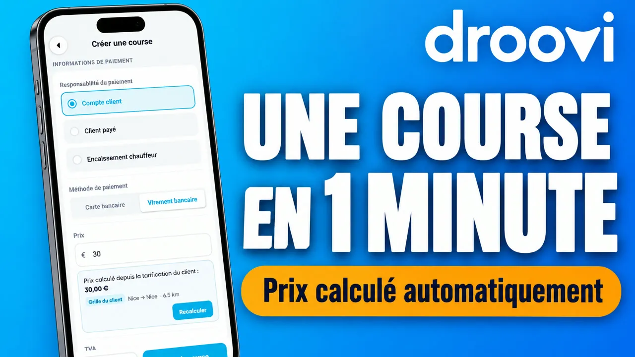 Logiciel VTC : créer une course en 1 minute depuis son téléphone