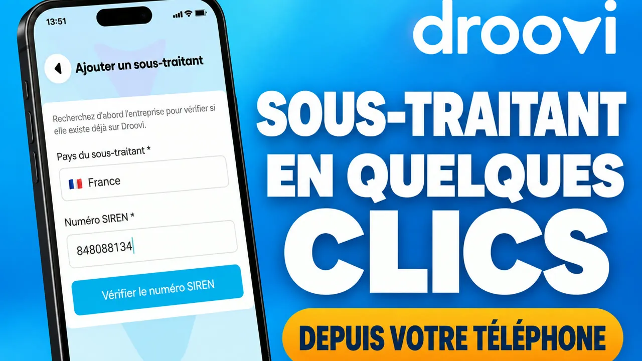 Logiciel VTC : créer un sous-traitant depuis le CRM ou l'application | Droovi