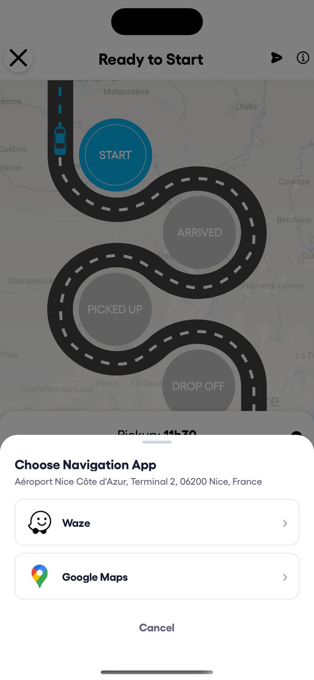Open the route in Waze or Google Maps, and contact the customer.