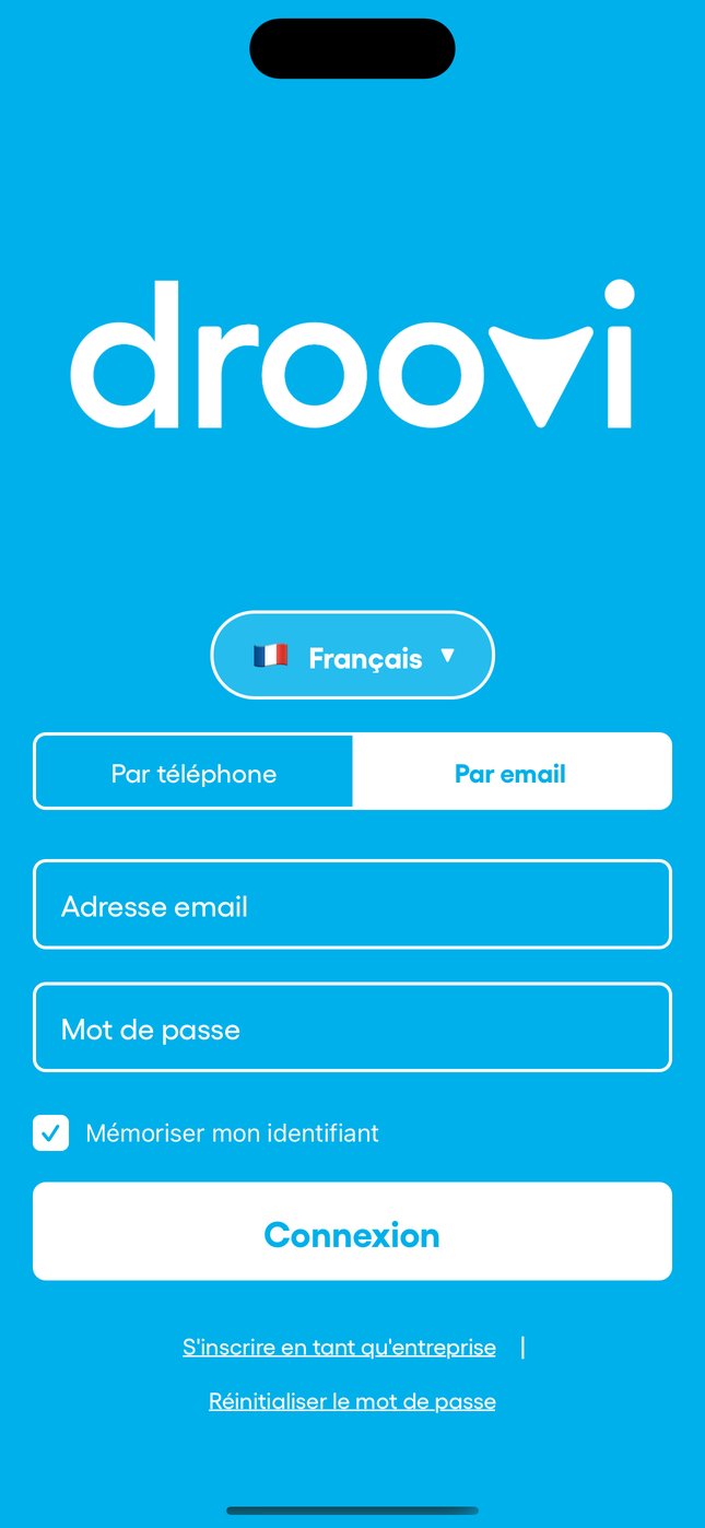 Connexion par téléphone ou par email.